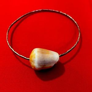 Made with Love Hawaiian Hammered Sterling Silver with Beach shell